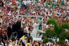 Be the first to take a step for peace, pope says at Mass with victims