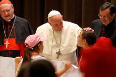 Pope shares childhood memories with Italian children