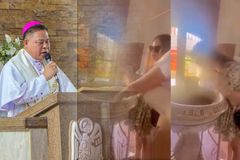 Babaeng vlogger na lumapastangan sa holy water font, ipinaubaya ni Archbishop Jumoad sa panginoon - VeritasPH