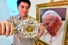 Priest: St. John Paul II relic, reminder of ‘dignity of life’