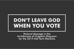 DON’T LEAVE GOD WHEN YOU VOTE
