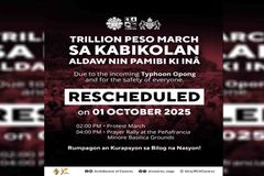 Trillion Peso March sa Kabikolan, ipinagpaliban - VeritasPH