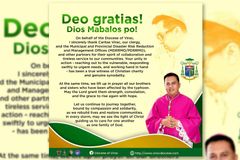 Bishop Occiano, nagpapasalamat sa lahat ng tumulong sa kaligtasan ng isla sa pananalasa ng bagyo - VeritasPH
