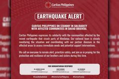 Caritas Philippines, nagpahayag ng pakikiisa sa mga naapektuhan ng lindol sa Mindanao - VeritasPH