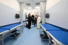 Pope Leo XIV visits new health clinic for the poor under St. Peter’s colonnade
