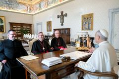 Pope Leo XIV presents 62 indigenous artifacts to Canadian bishops