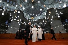 Pope Leo XIV visits emblematic Turkish mosque in sign of fraternity with Muslims