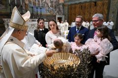 Pope Leo XIV baptizes 20 infants in Sistine Chapel, tells parents faith is ‘more than necessary’