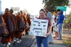 Pilgrimage of presence: Monks conclude 108-day peace trek in Washington