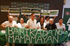 Mining-affected communities bring barricade protests to Manila, urge DENR to cancel permits