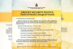 Baguio diocese warns parishes after string of church thefts