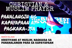 Kristiyano at Muslim, nagkaisa sa pananalangin para sa Kapayapaan - VeritasPH