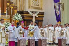 Bishop warns against entitlement in priesthood at Chrism Mass