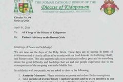 Austerity measures, ipinatupad ng Diocese of Kidapawan - VeritasPH