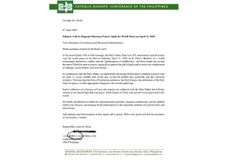 Special prayer for peace, pangungunahan ng CBCP - VeritasPH