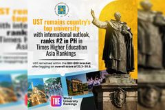 UST, ika-2 sa pinakamahusay na unibersidad sa Pilipinas - VeritasPH