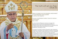 Impeachment process laban kay VP Duterte, hindi persecution-bishop Bagaforo - VeritasPH