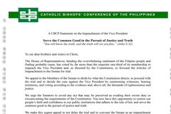 Senado, binalaan ng CBCP sa sworn duty sa Konstitusyon at sambayanang Pilipino - VeritasPH