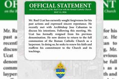 Ruel Ucat, humingi ng kapatawaran kay Archbishop Cabantan - VeritasPH