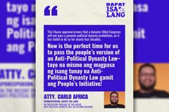 D1L movement, nadismaya sa watered-down Anti-Political Dynasty Act sa Kamara - VeritasPH