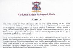 Cardinal Advincula sa mga Pilipino isabuhay ang “ecological conversion” - VeritasPH