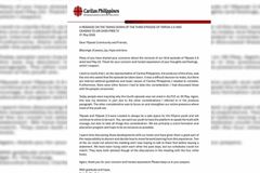 Caritas Philippines, nilinaw ang pagtanggal sa ikatlong episode ng YSpeak 2.0 - VeritasPH