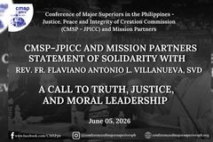 CMSP-JPICC, nagpahayag ng suporta kay Fr. Flavie - VeritasPH