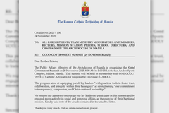 Kaparian at lay leaders, inatasang makiisa sa Good Governance Summit - VeritasPH